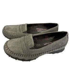 Skechers Women’s Penny Lane Loafers Charcoal Gray Relaxed Bikers Size 7